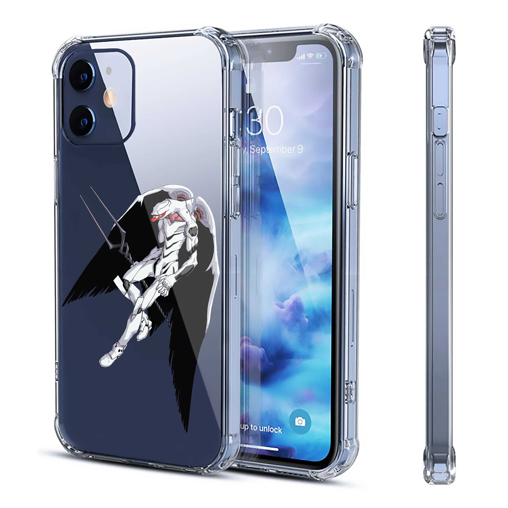 （画像用） EVA 新世紀エヴァンゲリオン 【iPhone 12シリーズ対応】透明スマホケース（クリアソフトケース）